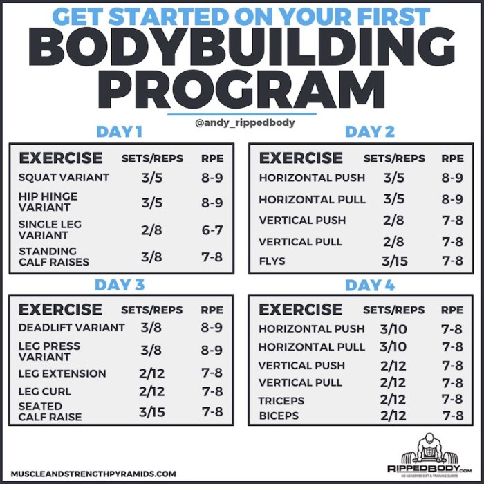 Strength building workout program