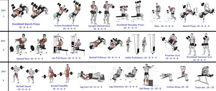 Weight lift workout