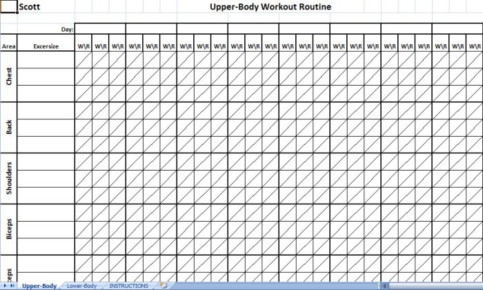 Good weight lifting schedule